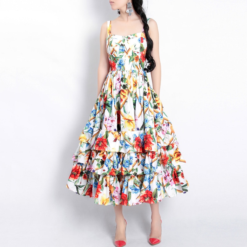 Floral Printed Sweet Dress