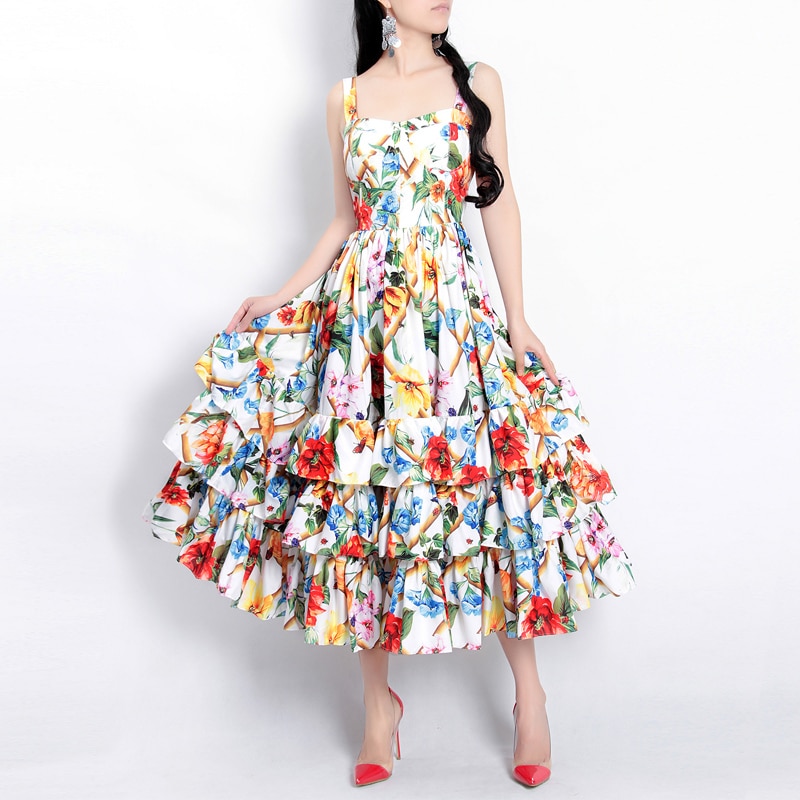 Floral Printed Sweet Dress